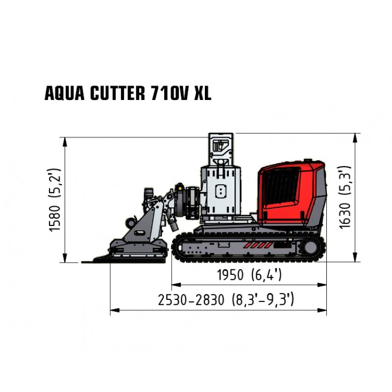 Гидродемонтажный робот AQUA CUTTER 710V / 710 V XL